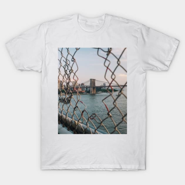 Brooklyn Bridge Fence T-Shirt by igjustin